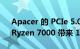 Apacer 的 PCIe 5.0 SSD 为 Alder Lake、Ryzen 7000 带来 13 GBps 的速度