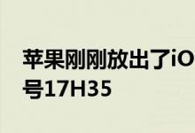 苹果刚刚放出了iOS 13.7正式版本 具体版本号17H35