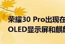 荣耀30 Pro出现在TENNA上 配备6.57英寸OLED显示屏和麒麟990芯片组