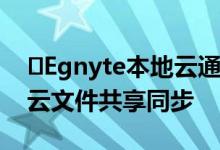 ​Egnyte本地云通过将NAS上存储的文件与云文件共享同步