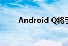 Android Q将手势替换为后退按钮