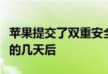 苹果提交了双重安全的店内支付解决方案专利的几天后