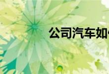 公司汽车如何在财政上宣布