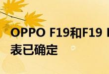 OPPO F19和F19 Pro智能手机印度发布时间表已确定