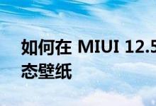 如何在 MIUI 12.5 设备上获取 MIUI 13 动态壁纸