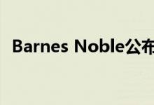 Barnes Noble公布了其最新的电子阅读器